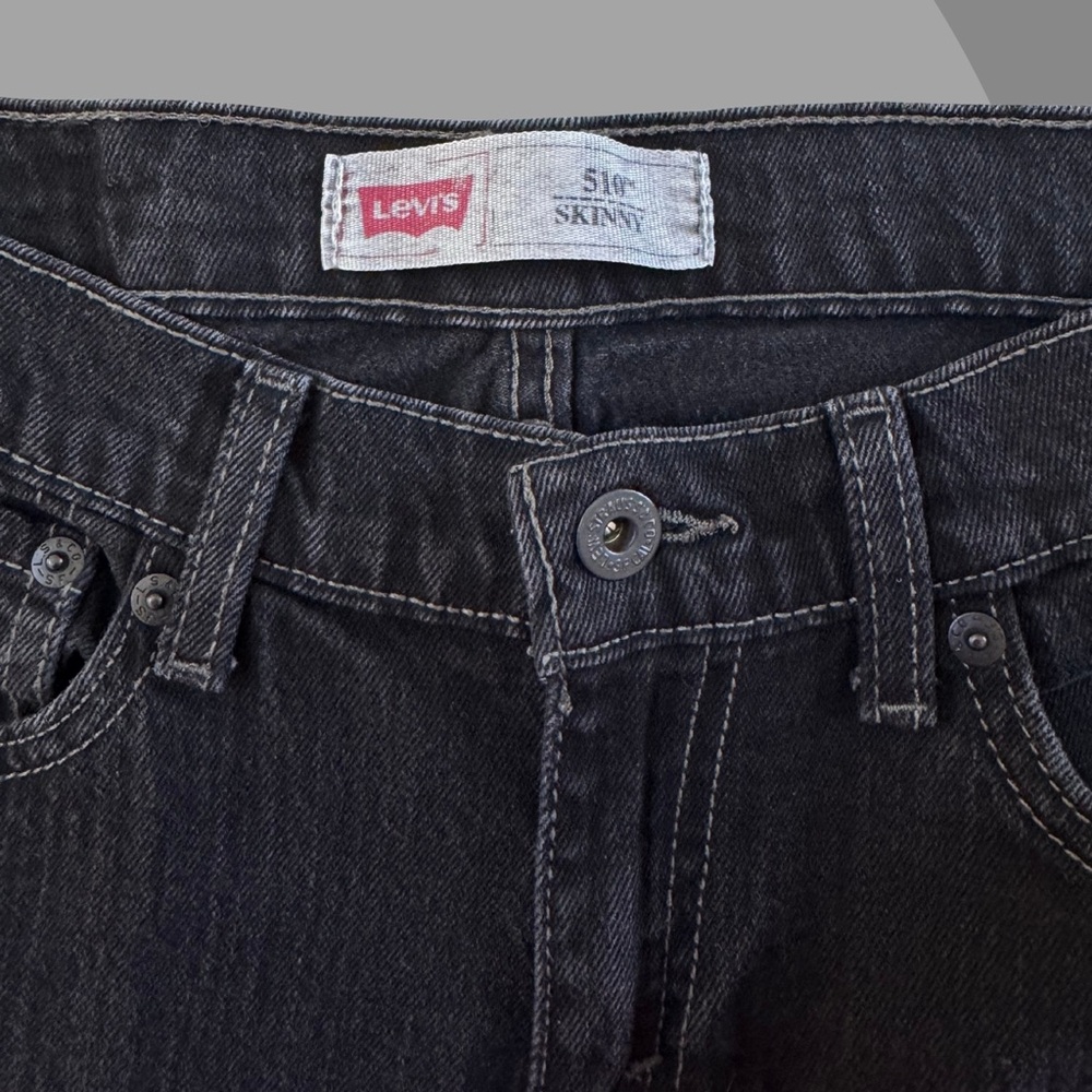 Levi's 510 Boys Black Skinny Jeans Size 18 Regular